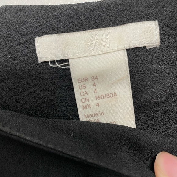 H&M Black Long Sleeve Midi Dress with Slits - Picture 5 of 6